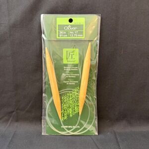 Clover Takumi Bamboo Circular Knitting Needles 36" Size 17 12.75mm 3016/36-17